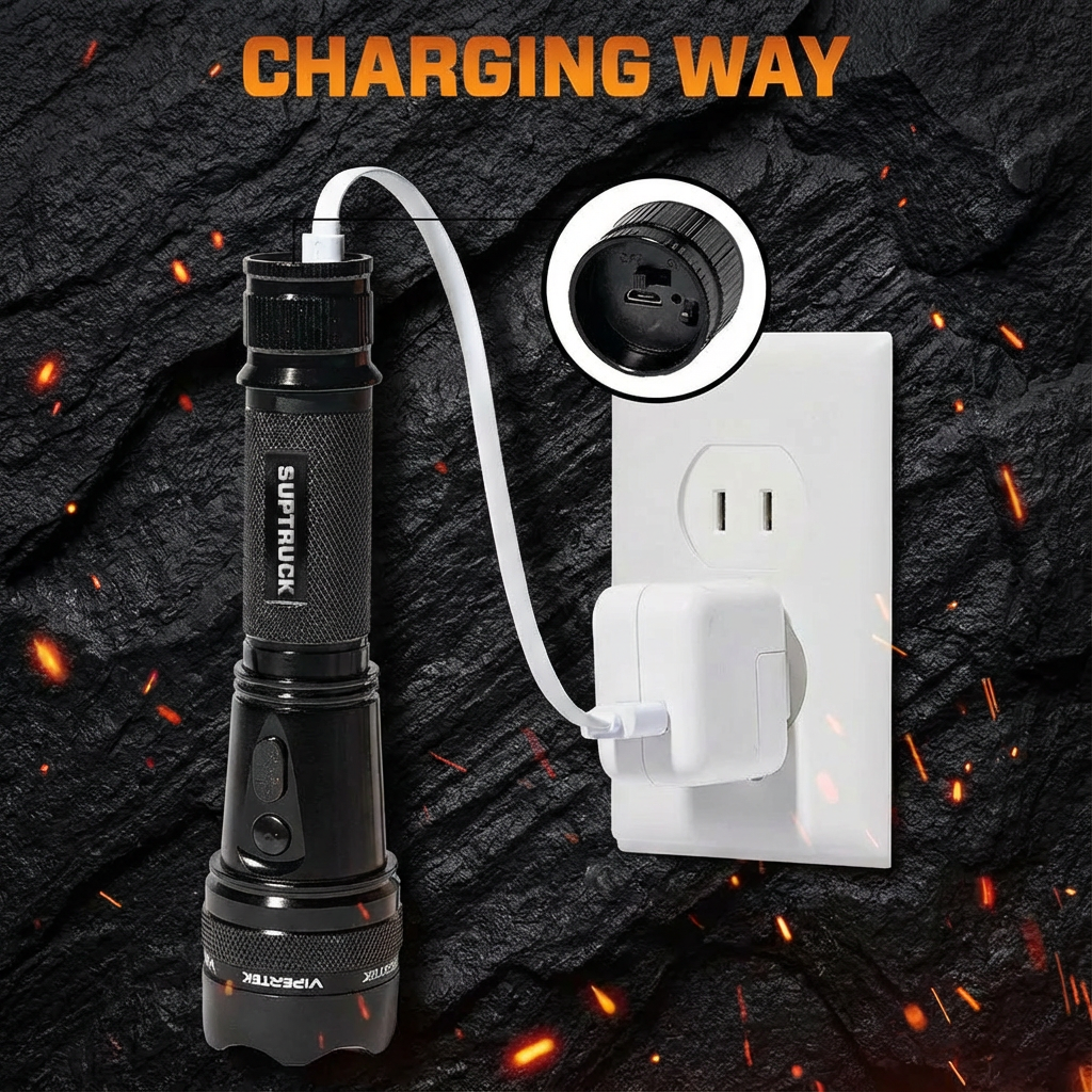 💥Voltaris 75M - 2-in-1 Tactical Stun Flashlight ⚡