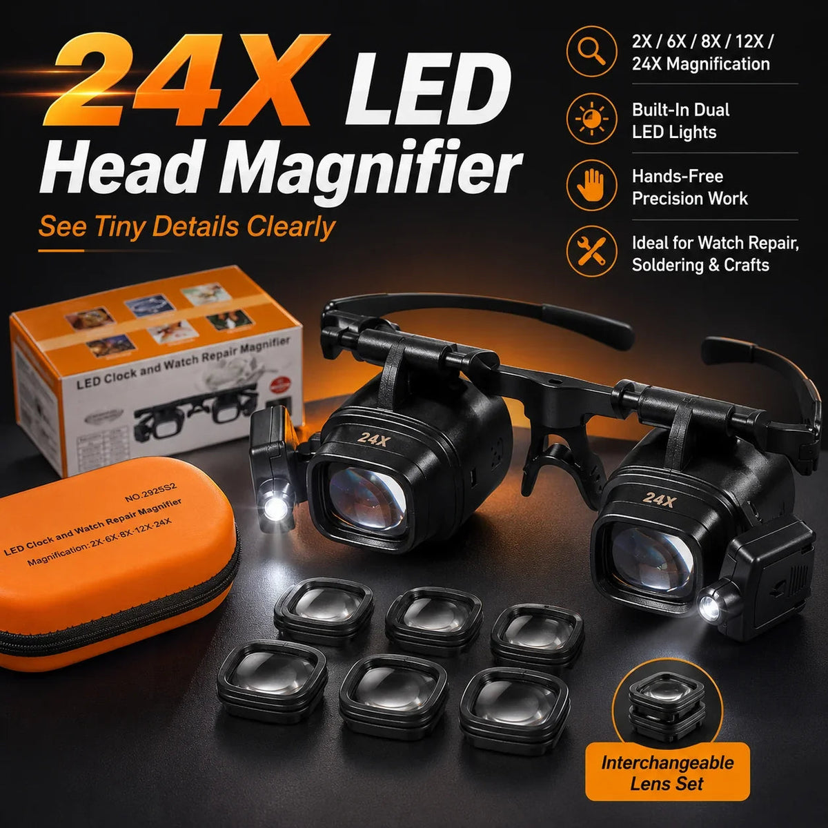 💥 LAST DAY 49% OFF 🔍LumaForge™ HeadLite 24X  for Precision Work 💡