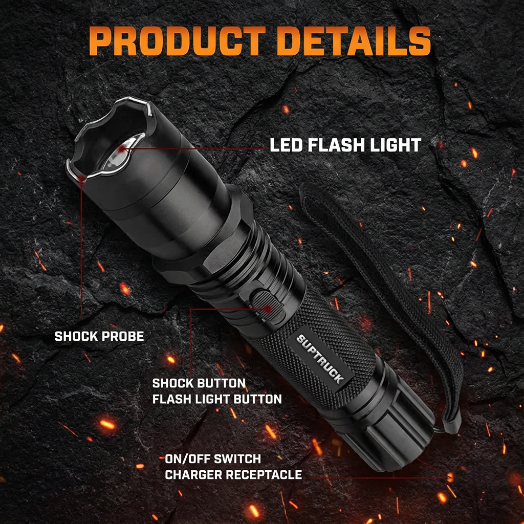 💥Voltaris 75M - 2-in-1 Tactical Stun Flashlight ⚡