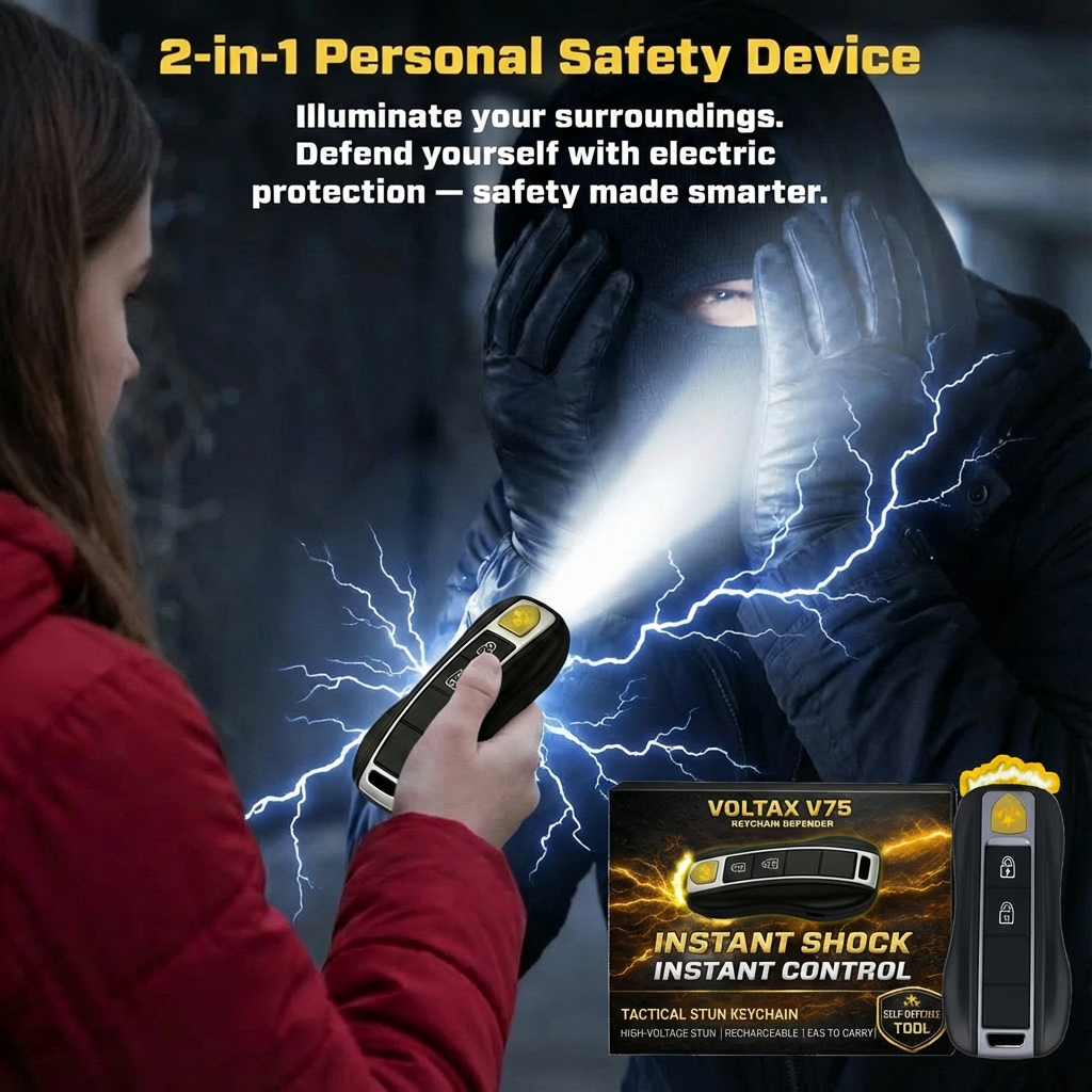 💥 Hot Sale 75% OFF 💥 Voltax™  75M Stun Keychain Flashlight ⚡