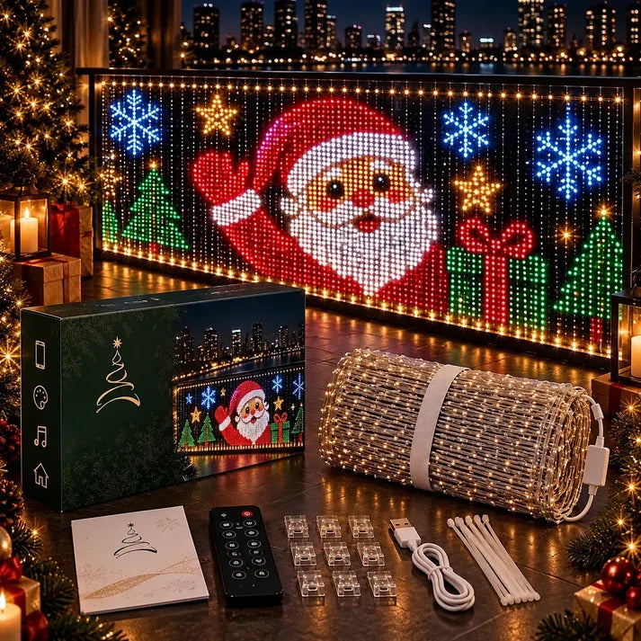 💥SonaBright™ LED Curtain | 400 LEDs | App & Music Sync⚡