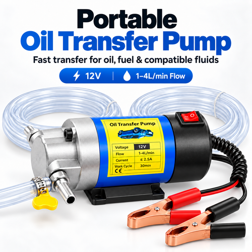 🔧💥Voltaris™ Electric Oil Transfer Pump – Self-Priming Fluid Extractor ⚡