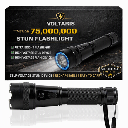 💥Voltaris 75M - 2-in-1 Tactical Stun Flashlight ⚡